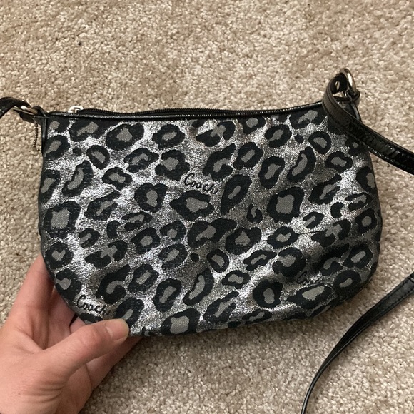 Coach Small Crossbody Bag - Metallic Cheetah Print - Picture 4 of 4